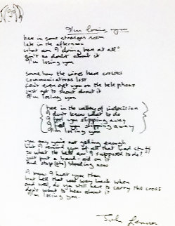 Lyrics: I'm Losing You 1995 Limited Edition Print - John Lennon