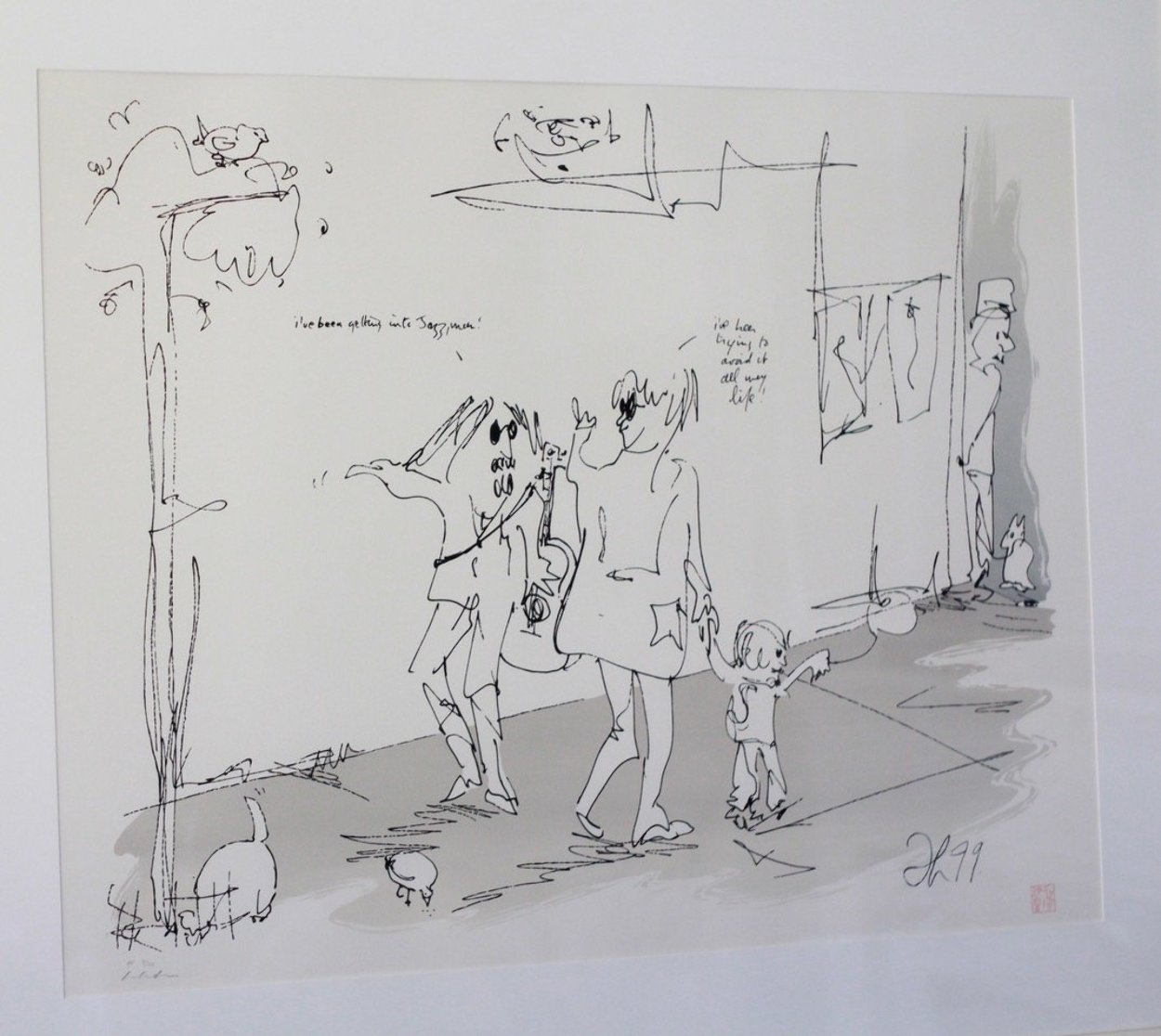 Jazz Man 1990 Limited Edition Print by John Lennon Jazz Man 1990 Limited Edition Print by John Lennon