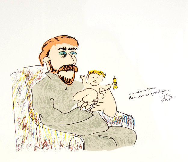 Once Upon a Time From the Edition of 300 23.5 x 24.5 Limited Edition Print by John Lennon Once Upon a Time From the Edition of 300 23.5 x 24.5 Limited Edition Print by John Lennon