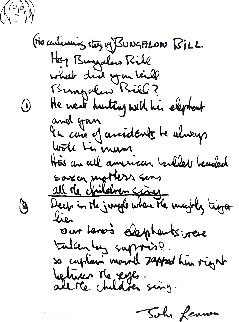 Lyrics: Continuing Story of Bungalow Bill 1995 Limited Edition Print - John Lennon
