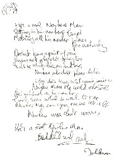 Lyrics: Nowhere Man Limited Edition Print - John Lennon