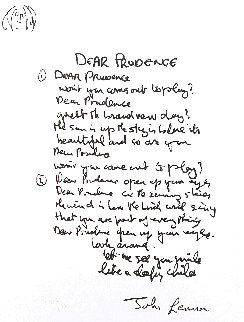 Dear Prudence 2003 Limited Edition Print - John Lennon