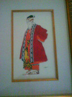 An Old Man in a Red Mantle 1923 Limited Edition Print by Leon Bakst - 1 An Old Man in a Red Mantle 1923 Limited Edition Print by Leon Bakst - 1