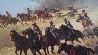 Flying Artillery 47x37 Original Painting by John Leone - 4 Flying Artillery 47x37 Original Painting by John Leone - 4