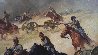 Flying Artillery 47x37 Original Painting by John Leone - 7 Flying Artillery 47x37 Original Painting by John Leone - 7