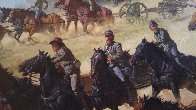 Flying Artillery 47x37 Original Painting by John Leone - 8 Flying Artillery 47x37 Original Painting by John Leone - 8