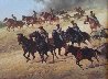 Flying Artillery 47x37 Original Painting by John Leone - 0 Flying Artillery 47x37 Original Painting by John Leone - 0