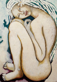 La Mue 2007 45x29 Original Painting - Patricia Leroux La Mue 2007 45x29 Original Painting - Patricia Leroux