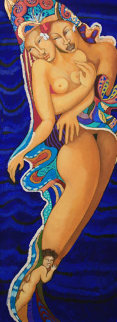 Couple Dor 2008 54x19 Original Painting - Patricia Leroux Couple Dor 2008 54x19 Original Painting - Patricia Leroux