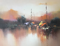 Marine 1976 24x36 Original Painting by Hong Leung - 0 Marine 1976 24x36 Original Painting by Hong Leung - 0