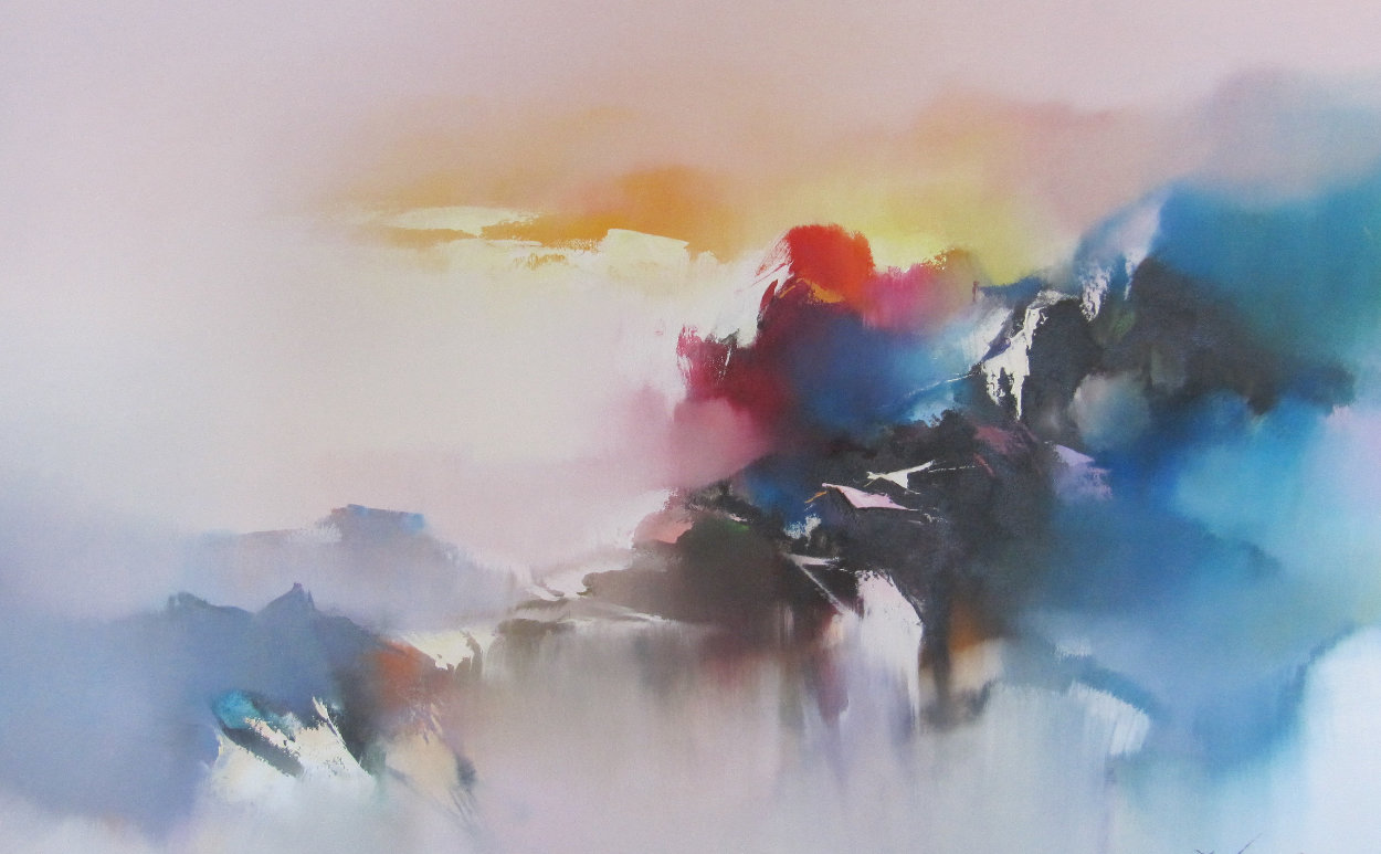 Voyage of the Dawn 1990 32x42 Original Painting by Hong Leung Voyage of the Dawn 1990 32x42 Original Painting by Hong Leung