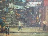 Ladder Street - Hong Kong 1969 (Early) 23x35 - Original Painting by Hong Leung - 4