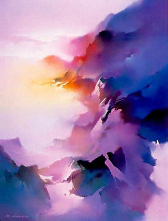 Rainbow Mountain 1990 Limited Edition Print - Hong Leung Rainbow Mountain 1990 Limited Edition Print - Hong Leung