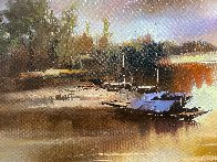 Beside the River 2013 35x47 Huge Original Painting by Hong Leung - 3 Beside the River 2013 35x47 Huge Original Painting by Hong Leung - 3