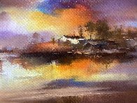 Beside the River 2013 35x47 Huge Original Painting by Hong Leung - 2 Beside the River 2013 35x47 Huge Original Painting by Hong Leung - 2