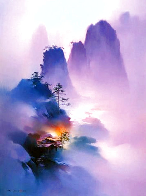 Purple Mists 1996 11x8 Limited Edition Print by Hong Leung