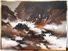 Abstract Seascape 1977 36x48  Huge Original Painting by Hong Leung - 2