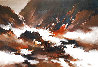 Abstract Seascape 1977 36x48  Huge Original Painting by Hong Leung - 0