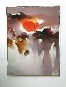Untitled Landscape 1978 48x36 Huge Original Painting by Hong Leung - 1