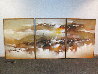 Untitled Painting (Triptych) 1979 49 X 37 Each - Mural - 111 in wide Original Painting by Hong Leung - 1