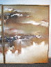 Untitled Painting (Triptych) 1979 49 X 37 Each - Mural - 111 in wide Original Painting by Hong Leung - 3