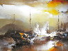 Untitled Painting (Triptych) 1979 49 X 37 Each - Mural - 111 in wide Original Painting by Hong Leung - 5