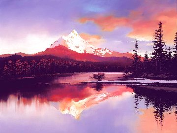 Mt. Washington Sunset Limited Edition Print - Hong Leung
