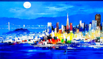 City Lights 1999 Huge - San Francisco Limited Edition Print - Hong Leung