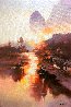 River Morning Embellished Limited Edition Print by Hong Leung - 0