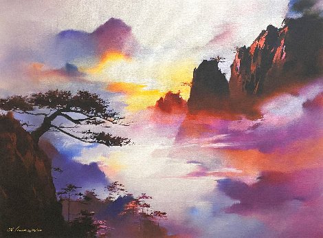 Approach of Night Embellished Limited Edition Print - Hong Leung