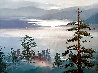 Lake Tahoe 1985 52x41 - Huge - California Original Painting by Hong Leung - 0