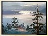 Lake Tahoe 1985 52x41 - Huge - California Original Painting by Hong Leung - 1