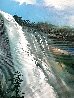 Nevada Falls 1984 53x41 - Huge - Nevada Original Painting by Hong Leung - 3