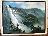 Nevada Falls 1984 53x41 - Huge - Nevada Original Painting by Hong Leung - 1