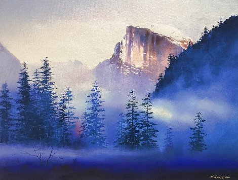 Yosemite Morning Embellished - Huge - California Limited Edition Print - Hong Leung