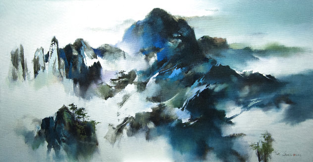 Mountain Summit - Huge Limited Edition Print by Hong Leung