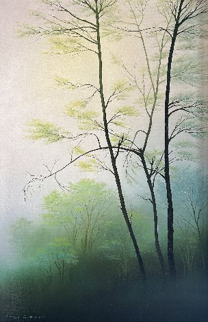 Enchanted Forest Painting by 2015 30x20 Original Painting - Richard Leung