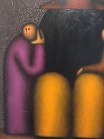 Family Mexico Nov 1970 35x39 Original Painting by Jesus Leuus - 5 Family Mexico Nov 1970 35x39 Original Painting by Jesus Leuus - 5