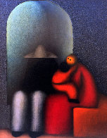 La Familia 2009 27x23 Original Painting by Jesus Leuus - 0 La Familia 2009 27x23 Original Painting by Jesus Leuus - 0