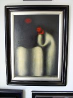 Untitled Figures 1969 27x19 Original Painting by Jesus Leuus - 1 Untitled Figures 1969 27x19 Original Painting by Jesus Leuus - 1