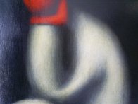 Untitled Figures 1969 27x19 Original Painting by Jesus Leuus - 2 Untitled Figures 1969 27x19 Original Painting by Jesus Leuus - 2