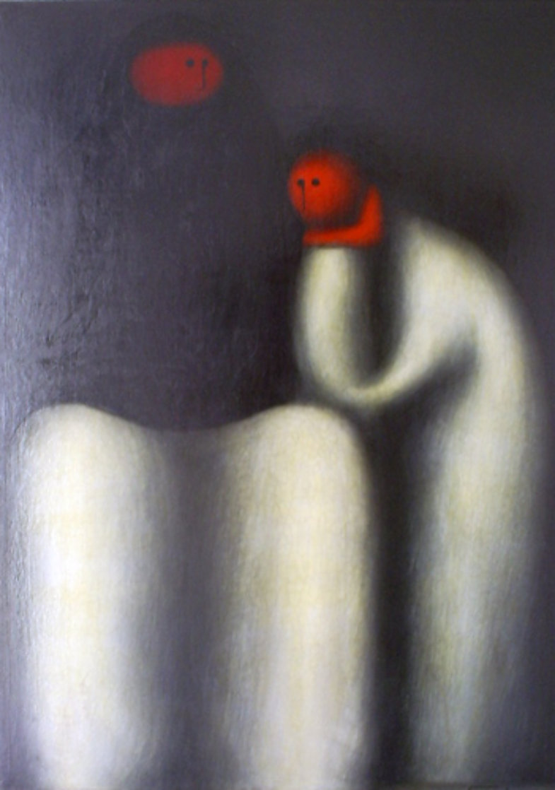 Untitled Figures 1969 27x19 Original Painting by Jesus Leuus Untitled Figures 1969 27x19 Original Painting by Jesus Leuus