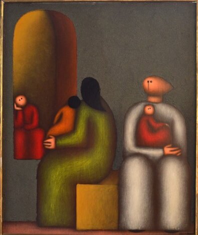 Untitled Painting 24x20 Original Painting - Jesus Leuus