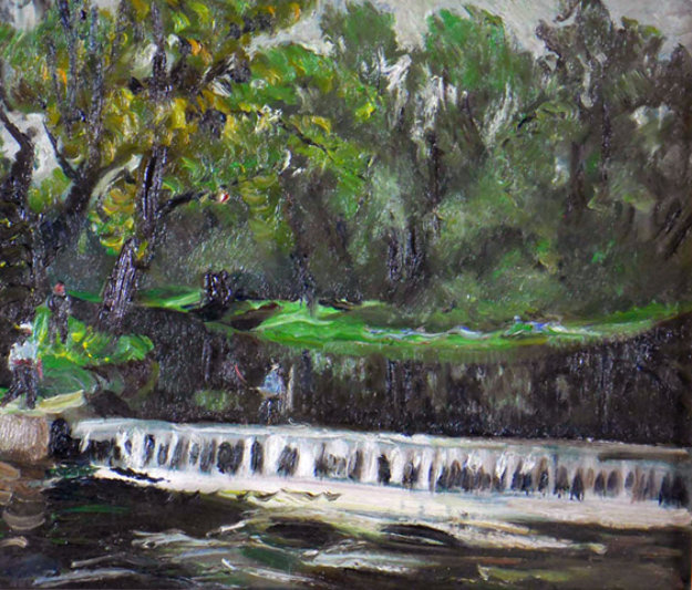 Bronx, N Y 1937 10x12 Original Painting by Hayley Lever Bronx, N Y 1937 10x12 Original Painting by Hayley Lever