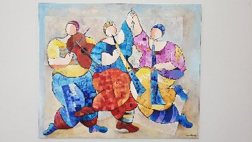 Untitled Music 39x47 Original Painting - Dorit Levi Untitled Music 39x47 Original Painting - Dorit Levi