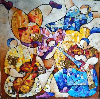 Untitled Painting 2000 43x43 Super Huge Original Painting - Dorit Levi Untitled Painting 2000 43x43 Super Huge Original Painting - Dorit Levi