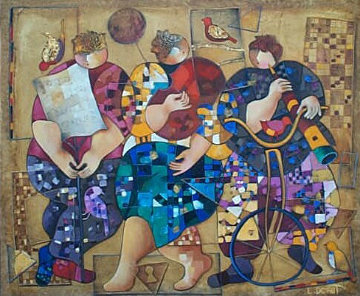Rhapsody in Blue 2004 35x41 Super Huge Limited Edition Print - Dorit Levi Rhapsody in Blue 2004 35x41 Super Huge Limited Edition Print - Dorit Levi