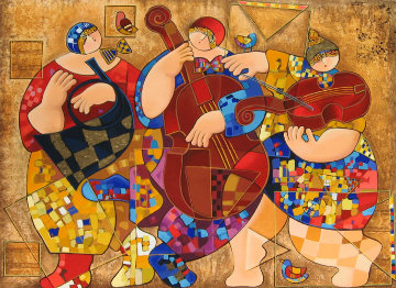 Lyrical Ensemble with Remarque 2006 Limited Edition Print - Dorit Levi Lyrical Ensemble with Remarque 2006 Limited Edition Print - Dorit Levi