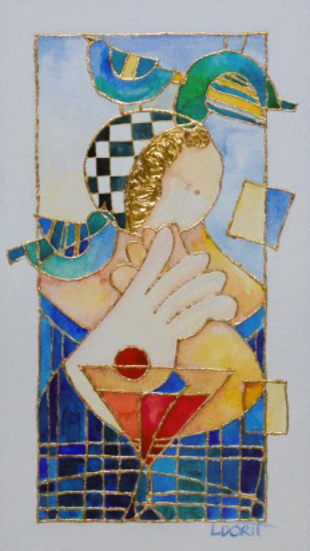 Surrounded By Love Watercolor 2009 8x14 Watercolor by Dorit Levi Surrounded By Love Watercolor 2009 8x14 Watercolor by Dorit Levi