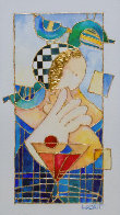 Surrounded By Love Watercolor 2009 8x14 Watercolor by Dorit Levi - 0 Surrounded By Love Watercolor 2009 8x14 Watercolor by Dorit Levi - 0